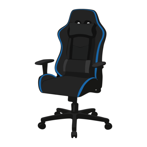 ゲーミングチェアのイラスト【無料フリー素材】P周辺機器素材(PNG・商用利用可)