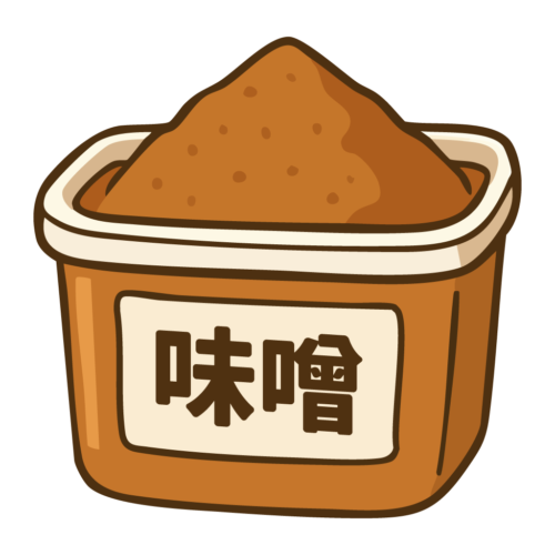 味噌のイラスト【無料フリー素材】料理素材（PNG・商用利用可）