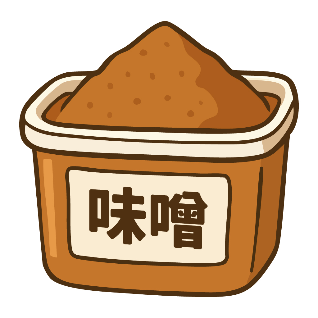 味噌のイラスト【無料フリー素材】料理素材（PNG・商用利用可）