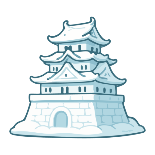 城の雪像